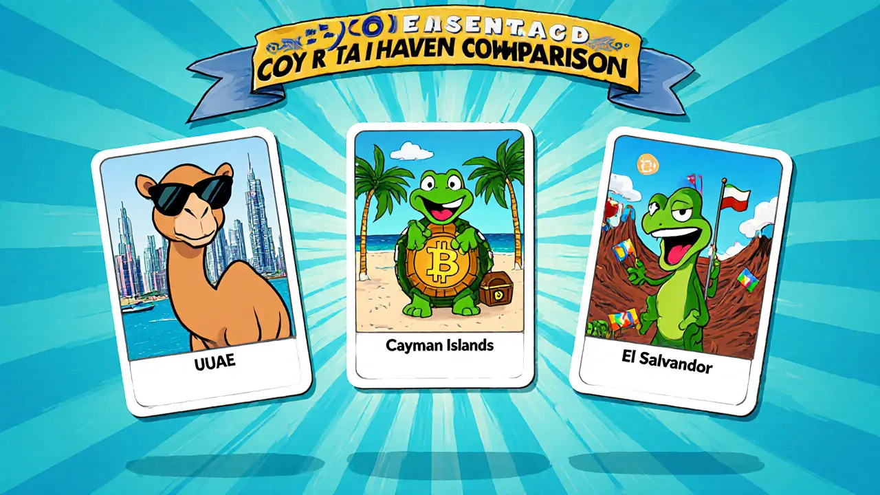 UAE vs Cayman Islands vs El Salvador: Crypto Tax Haven Comparison 2025
