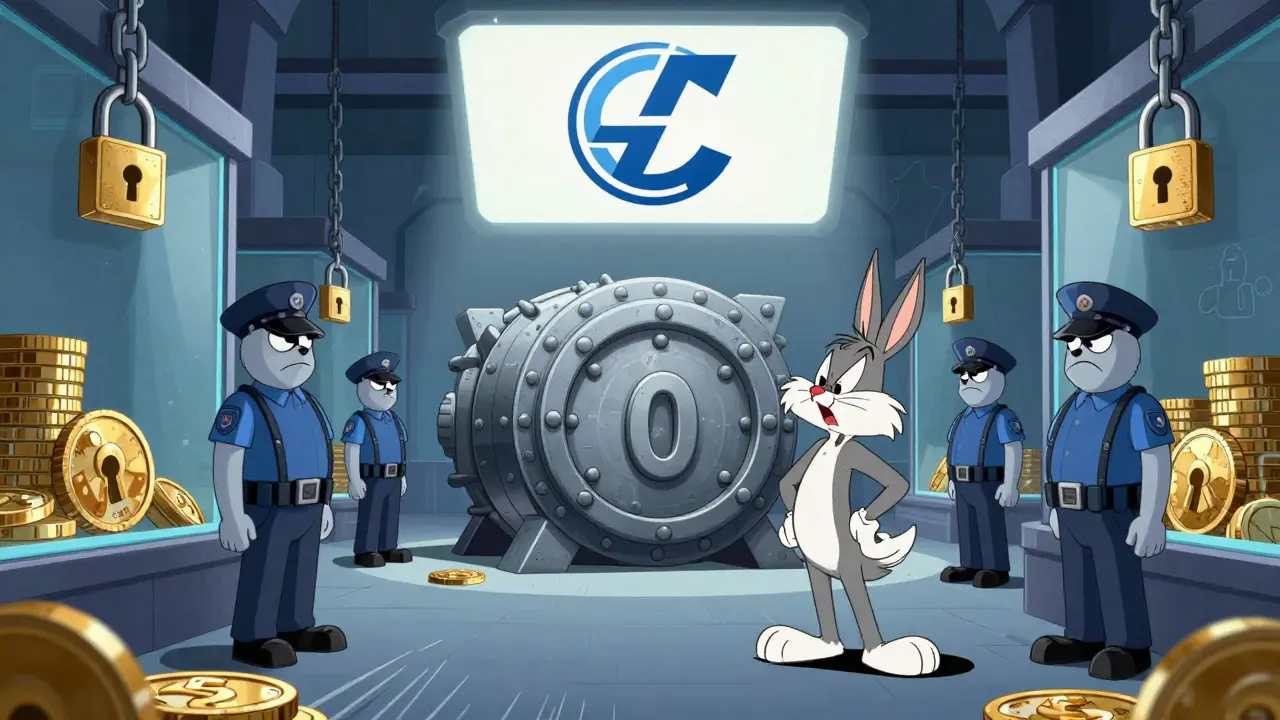 Dormant vault with zero supply locked behind security