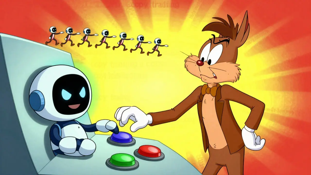 A mischievous AI bot taking over a trader's control panel to automate trading.