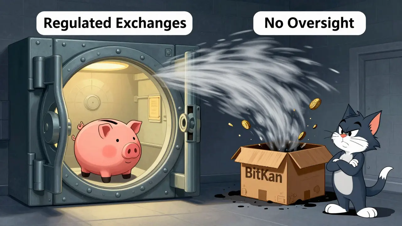 Comparison of safe vault vs flimsy box representing regulation