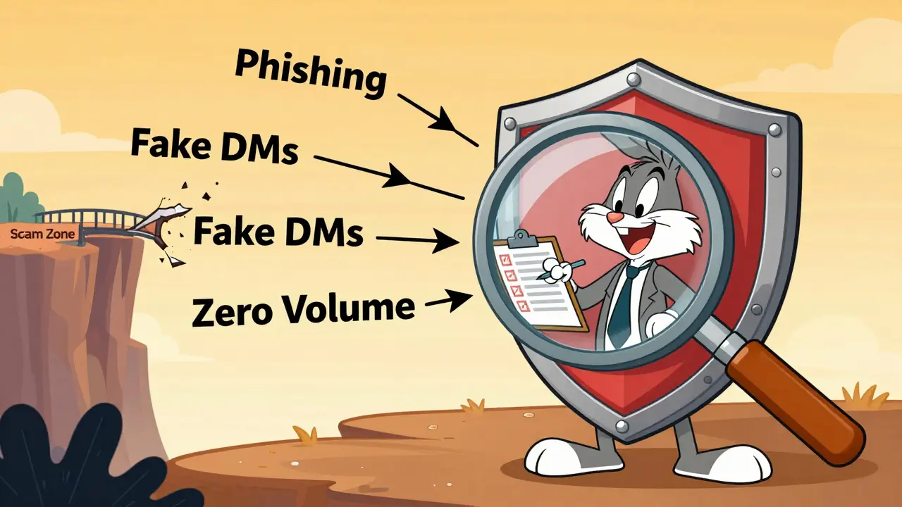 Investor protected by shield from phishing arrows in Looney Tunes art
