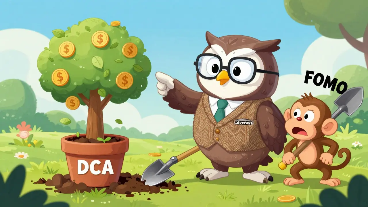 Wise owl teaching DCA strategy vs reckless trading