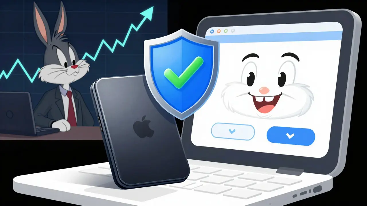 Secure wallets protected by a shield next to a volatile price chart.