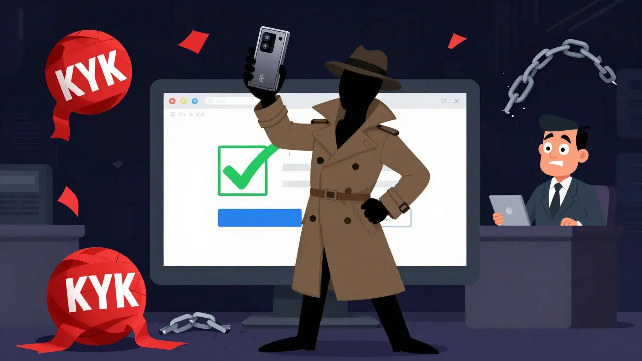 Triumphant cartoon hero holding a hardware wallet after defeating bureaucracy and banks.