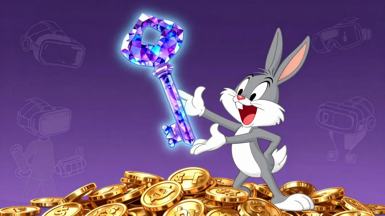 Magical NFT key granting access to gaming perks