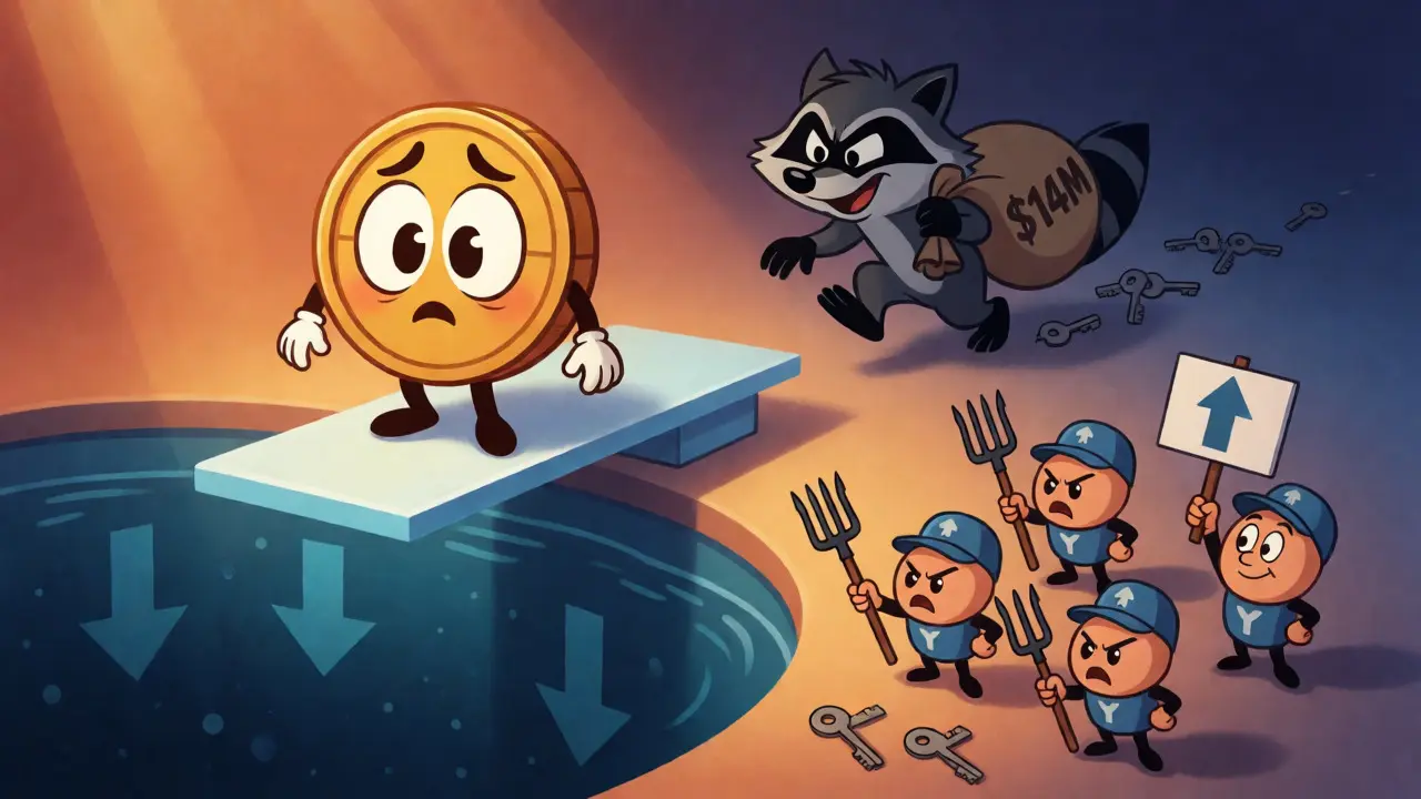 Token character watching hacker steal funds