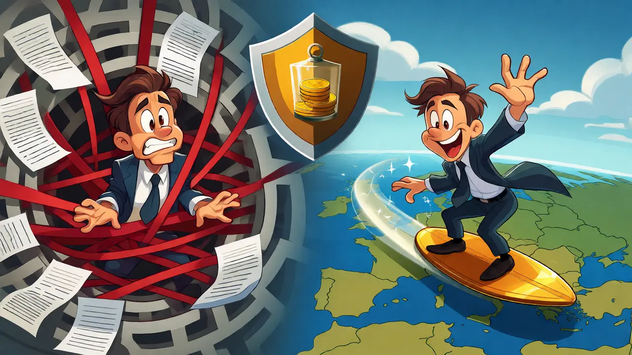 Investor moving from tangled red tape to smooth travel on an EU passport